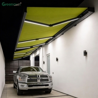 Auvent électrique à cassette intégrale rétractable pour terrasses, fenêtres, auvents extérieurs, protection UV, gris