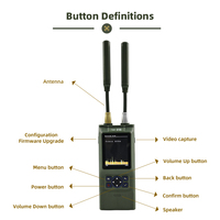 Detector de Drones Portátil de Banda Ultra Ancha de 100-8000 MHz con Control Remoto |   Dispositivo Portátil de Detección de Drones con Alcance de 1 km