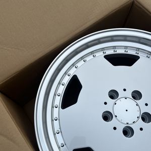 Cerchi Vintage da 18 Pollici per Mercedes a Pala Larga con Bordo Svasato per <span class=keywords><strong>W211</strong></span> W140 Tiger Head <span class=keywords><strong>Benz</strong></span>, 5X112 8J 9J <span class=keywords><strong>W211</strong></span> W124 W210 W212 W126 W220 - Product Image 2