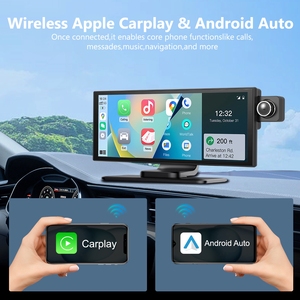 Écran CarPlay 12,3 pouces <span class=keywords><strong>pour</strong></span> voiture, écran tactile HD CarPlay et Android Auto avec caméra embarquée 4K/caméra arrière 1080P/navigation/BT/Siri/FM/mirroring - Product Image 4