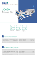 Lit d'hôpital en métal, lit de soins intensifs, lit multifonctionnel réglable pour les soins aux patients, pour une utilisation à domicile et à l'hôpital
