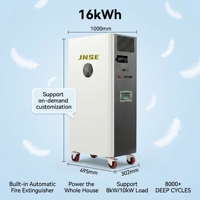 Batterie hybride onduleur haute qualité tout-en-un ESS 16 kWh à haute efficacité, installation facile, prêt à l'emploi