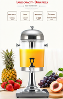 Dispenser Minuman Stainless Steel Berkualitas Tinggi dari Cina untuk Hotel & Restoran, Dispenser Jus Bir Dingin dengan Harga Terjangkau