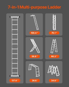 <span class=keywords><strong>Escalera</strong></span> de Aluminio Deliladder EN131, Fábrica, ANSI A14.2-2007; AS/NZS 1892.1 - Product Image 2