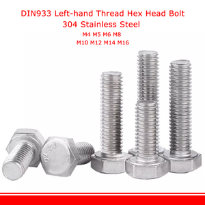 Bán buôn din933 304 thép không gỉ trái-tay chủ đề lục giác Bolt M6 M8 Metric hệ thống Hex đầu đảo ngược chủ đề vít trong kho - Product Image 2