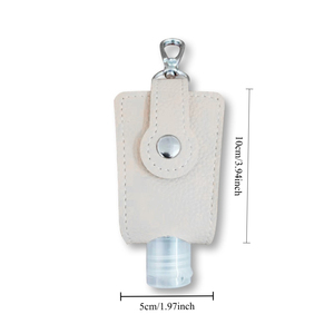 Mini Flacone Spray Ricaricabile Portatile per Igienizzante Mani con Portachiavi 30ml, Contenitore per Collutorio e Profumo, Portachiavi in Pelle, Regalo da Viaggio per Donne - Product Image 4