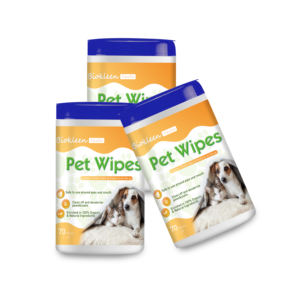 Biokleen-toallitas biodegradables de bambú para limpieza de perros, toallitas húmedas y desodorizantes para mascotas, 100%, 70 unidades - Product Image 3