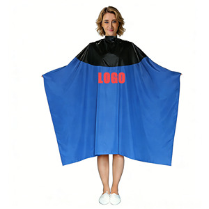 Cape de Coiffeur Imperméable Anti-Taches et Anti-Décoloration à Blocs de Couleurs Contrastées pour Salon, Teinture, Coupe et Coiffure - Product Image 1