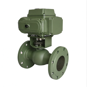 Válvula de Bola Motorizada Eléctrica COVNA DN50 de 2 Pulgadas, 2 Vías, 1 Pieza, 110 VCA, Tipo de Doble Brida, Acero al Carbono - Product Image 3