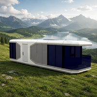 Bureau mobile personnalisé en conteneur de 20 pieds, installation rapide, maison préfabriquée en capsule