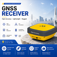 Receptor GNSS Alpha G3X RTK de 1408 Canales, Instrumento de Topografía Portátil de Alta Precisión para Mapeo