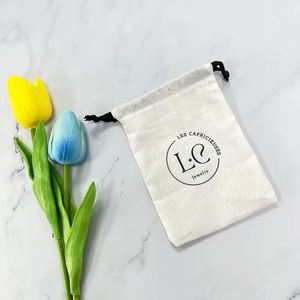 ถุงผ้ารูดเชือกแบบกำหนดขนาดเอง ราคาโปรโมชั่น ทำจากผ้าฝ้ายออร์แกนิค สำหรับใส่เครื่องประดับ - Product Image 6