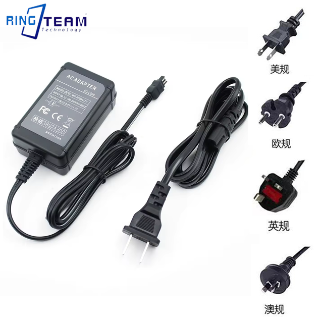 DCR-SR Series AC Power Adapter for Sony AC-L200 AC-L25A AC-L25B AC-L25C Adapter and Handycam DCR-IP DVD HDR-CX550 DCR-SR75