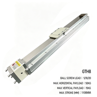 Module linéaire intégré GTH8, 50 kg horizontal, 15 kg vertical, course de 1100 mm, précision de ±0,01 mm, glissière linéaire pour l'automatisation industrielle