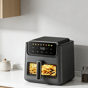 <span class=keywords><strong>Friteuse</strong></span> à <span class=keywords><strong>air</strong></span> numérique 6L avec fenêtre de visualisation <span class=keywords><strong>en</strong></span> verre, cuisson saine sans huile, protection contre la surchauffe, panier compatible lave-vaisselle pour cuisine domestique - Product Image 6