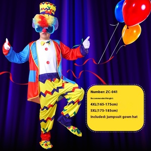 Costume de Clown Adulte HP – Tenue de Soirée en Soie pour Cosplay, Masquerade, Halloween, Noël – Inspiré des Personnages de Télévision (Haut et Pantalon) - Product Image 3