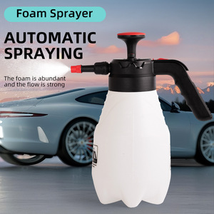 Mingou Foam Sprayer Bottle 1.5L Manual Pressure Car Wash <b>Cleaner</b> <b>Spray</b> Gun for Vehicle Cleaning - Product Image 1