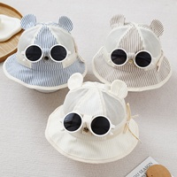 Chapeau pour bébé, chapeau de pêcheur fin d'été, chapeau de soleil mignon pour bébé, pour les garçons et les filles, chapeau de protection solaire respirant en maille