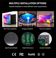 P4 Outdoor IP65 Commercial Plaza Electronic Sans lunettes 3D Virtual Large 4K Billboard Display