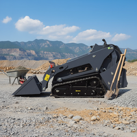 Mini-chargeuse sur chenilles homologuée EPA, chargeuse compacte diesel avec moteur Kubota, 0,5 tonne