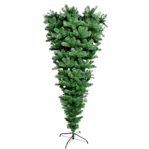 צפיפות גבוהה ברזל חג המולד עץ Stand PVC מעוטר במהופך עצי חג המולד