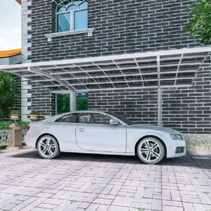 New Style custom made roof outdoor strong wind aluminum grey carport with High Snow Load Carport Canopy