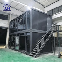 Maison préfabriquée en acier XH de 40 pieds, maison modulaire, panneau sandwich anti-séisme, pour les hôtels de villégiature aux Philippines