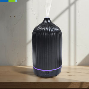 Diffuseur d'arômes en céramique, humidificateur d'air, machine d'aromathérapie Machine d'aromathérapie avec conversion <span class=keywords><strong>de</strong></span> la lumière, - Product Image 6