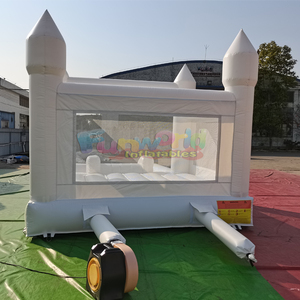 Château gonflable extérieur pour enfants, avec piscine à balles, blanc - Product Image 4