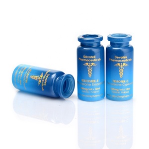 Tùy chỉnh kích thước Logo in rõ ràng hổ phách Ống lọ thủy tinh chai 10ml lọ - Product Image 1