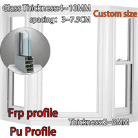 Proveedor de Ventanas de PU, Perfiles de Fibra de Vidrio FRP para Arquitectura Moderna, Perfiles de Ventana de Fibra de Vidrio Resistentes a la Intemperie