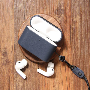 Funda de Cuero Genuino Premium Hecha a Mano para <span class=keywords><strong>AirPods</strong></span> Pro <span class=keywords><strong>3</strong></span>, Estilo Lujoso, Funda Protectora Completa para Auriculares <span class=keywords><strong>AirPods</strong></span> - Product Image 2