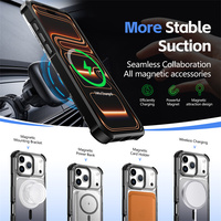 Étui de téléphone magnétique à chargement sans fil de haute qualité, design luxueux, respectueux de la peau, protection antichoc en TPU PC pour Tecno Spark G03