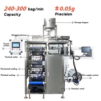 Machine automatique 4 côtés, 8 voies pour liquides/pâtes : ketchup, mayo, beurre de cacahuète, sauce.