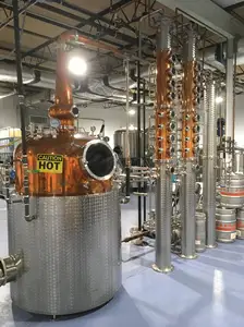 Kleurstof Koper Destillatie Apparatuur Wodka Kolom Reflux Kolom Stills Koper Distilleerder Micro Distillatie Apparatuur Wijndistilleerder