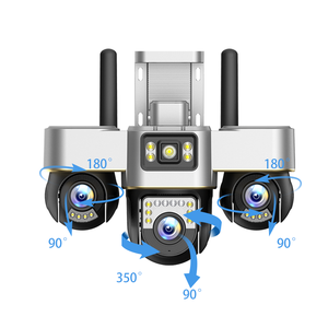 Kamera V380 Pro Model Pribadi 3 PTZ 3 Layar 12MP CCTV IP Keamanan Pelacakan Manusia Gerak Kamera Jaringan Tiga Lensa - Product Image 1