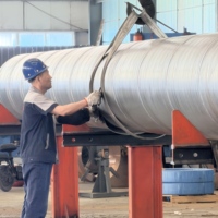Tuyau en acier soudé en spirale API 5L X65 X70 PSL2 SSAW à paroi épaisse DN800 DN1000 DN1200, longueur 12m 18m pour pipeline de gaz haute pression