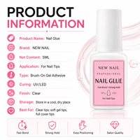 Colle à ongles 10g 5s à séchage rapide, inodore, forte adhérence, à appliquer au pinceau, pour faux ongles et capsules d'ongles – Fournisseur en gros 2026