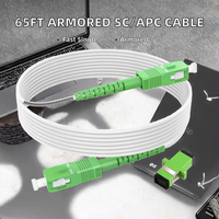 Splitter Fiber Optik PLC GPON FTTH Berkualitas Tinggi 1/4 1/8 1/16 1/32 Core SC/APC Pigtail Single Mode Garansi 1 Tahun 50/60Hz