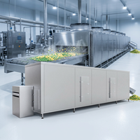 Nieuwste 2026 Fluidized IQF-vriezer voor vis, gevogelte en blokjes, met intelligente PLC-beheer en zeer nauwkeurige temperatuurregeling