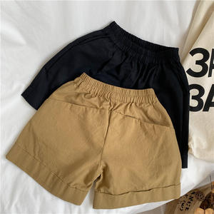 Haute qualité enfant en bas âge été arrivée enfants unisexe sergé coton lavé robe garçons Shorts pantalons longs - Product Image 3