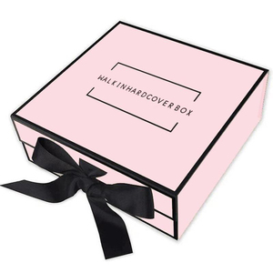 Wholesale Luxury Magnet Foldable Gift Packaging Shipping Paper Box With Ribbon