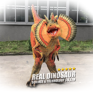 Costume de dinosaure Dilophosaurus robotisé à pattes cachées pour spectacle sur scène, utilisation en <span class=keywords><strong>parc</strong></span> d'aventure en intérieur/extérieur - Product Image 3