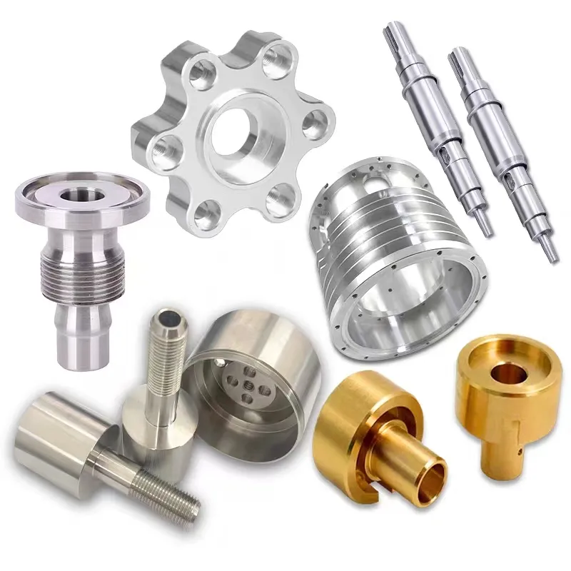 Precision machinery CNC parts sleeve connection flange threaded shaft small machine accessories