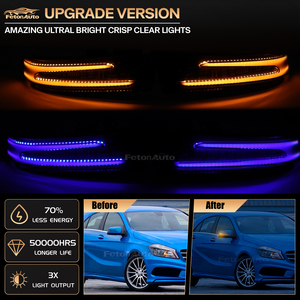 ไฟเลี้ยว LED คุณภาพสูงแบบไดนามิกสำหรับรถเบนซ์ <span class=keywords><strong>W204</strong></span> W176 W246 W212 CLA C117 GLA GLK W221 W218 ไฟเลี้ยวแบบเรียงลำดับ - Product Image 2