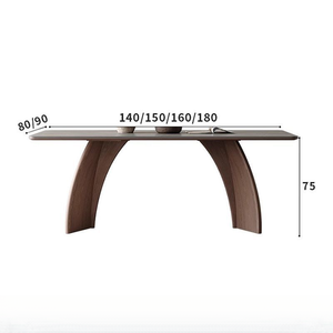 Set da Pranzo Moderno e Lussuoso in Legno Massello per 10 Persone, Elegante Arredamento per Hotel e Casa - Product Image 5