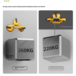 EXPLOIT Ventouse manuelle en alliage d'aluminium pour sol carrelé avec <span class=keywords><strong>pompe</strong></span> à vide en étain à deux griffes et trois griffes - Product Image 4