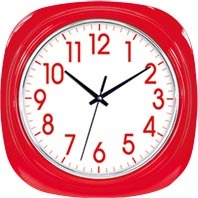 Arancione cornice di piazza colorato <span class=keywords><strong>orologio</strong></span> da parete decorazione <span class=keywords><strong>orologio</strong></span> da parete di fabbrica - Product Image 5