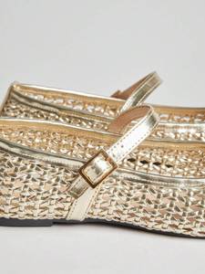 <span class=keywords><strong>Zapatos</strong></span> Planos Mary Jane de PU Tejido Personalizado con Punta Cuadrada y Correa con Hebilla, <span class=keywords><strong>Zapatos</strong></span> Planos de <span class=keywords><strong>Ballet</strong></span> para Mujer con Logotipo Personalizado al por Mayor, Transpirables y Ligeros - Product Image 6