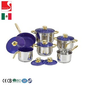 Juego <span class=keywords><strong>de</strong></span> Utensilios <span class=keywords><strong>de</strong></span> Cocina SY-Kitchenware con Mango <span class=keywords><strong>de</strong></span> Color, 12 Piezas, Acero Inoxidable 18/10, Silicona, para el Mercado Mexicano - Product Image 3